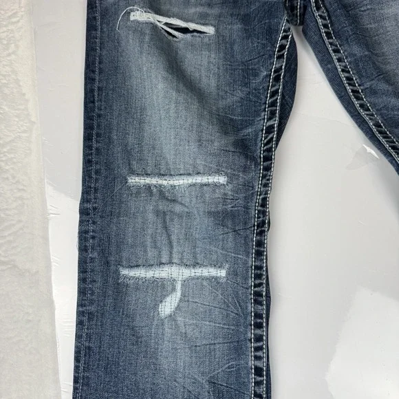 Salvage Supply Co for Buckle Mayhem Straight Fit  Jeans Men 34x32 - Picture 11 of 15